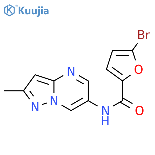 5-bromo-N-{2-methylpyrazolo[1,5-a]pyrimidin-6-yl}furan-2-carboxamide structure