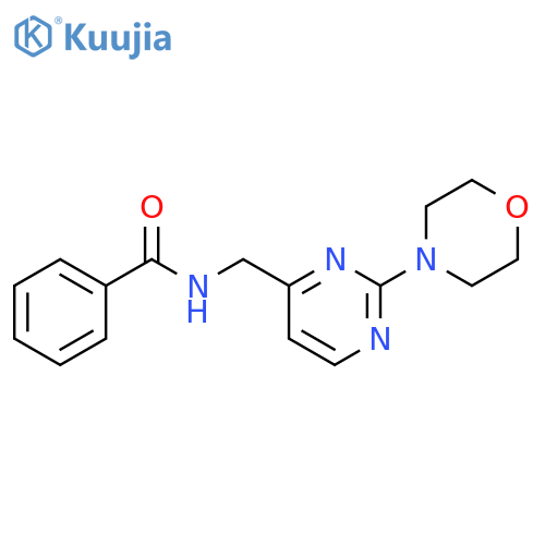 N-{[2-(morpholin-4-yl)pyrimidin-4-yl]methyl}benzamide structure
