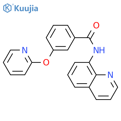 3-(pyridin-2-yloxy)-N-(quinolin-8-yl)benzamide structure