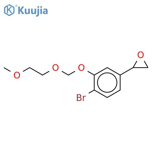 2-Bromo-5-(2-oxiranyl)-phenol 1-O-(2-Methoxyethoxymethyl) Ether structure