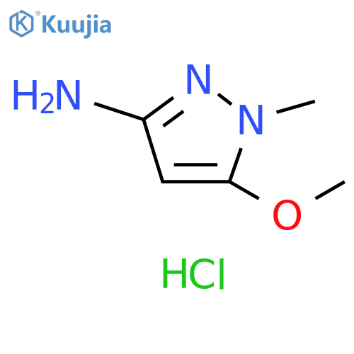 5-methoxy-1-methyl-1H-pyrazol-3-amine hydrochloride structure