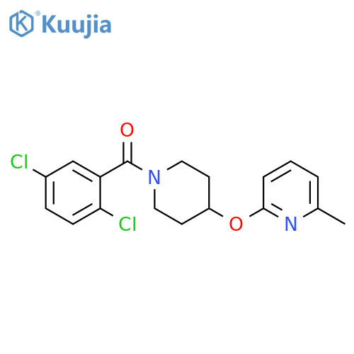 2-{[1-(2,5-dichlorobenzoyl)piperidin-4-yl]oxy}-6-methylpyridine structure