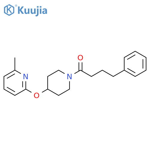 1-{4-[(6-methylpyridin-2-yl)oxy]piperidin-1-yl}-4-phenylbutan-1-one structure
