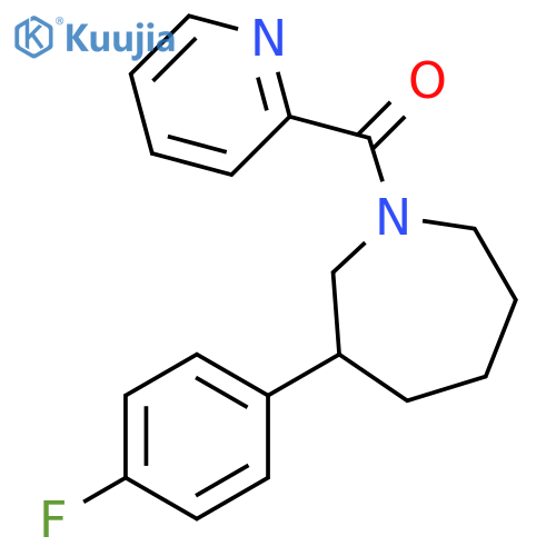 3-(4-fluorophenyl)-1-(pyridine-2-carbonyl)azepane structure
