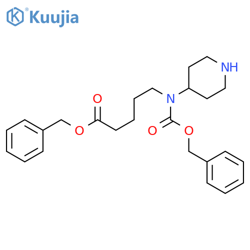 4-5-Oxo-5-(phenylmethoxy)pentyl(phenylmethoxy)carbonylamino-1-piperidine structure