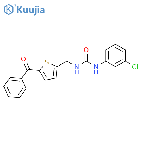 3-[(5-benzoylthiophen-2-yl)methyl]-1-(3-chlorophenyl)urea structure