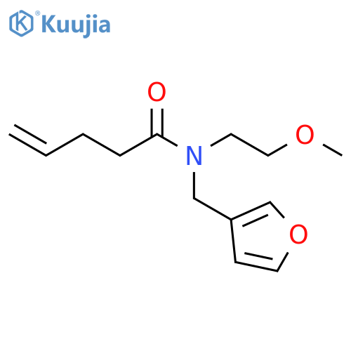 N-[(furan-3-yl)methyl]-N-(2-methoxyethyl)pent-4-enamide structure