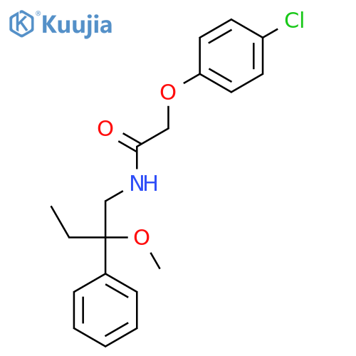 2-(4-chlorophenoxy)-N-(2-methoxy-2-phenylbutyl)acetamide structure
