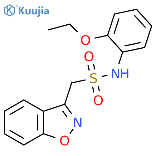 N-(2-Ethoxyphenyl)-1,2-benzisoxazole-3-methanesulfonamide structure