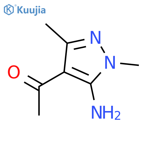 Ethanone,1-(5-amino-1,3-dimethyl-1H-pyrazol-4-yl)- structure