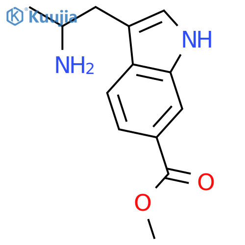1H-Indole-6-carboxylic acid, 3-(2-aminopropyl)-, methyl ester structure