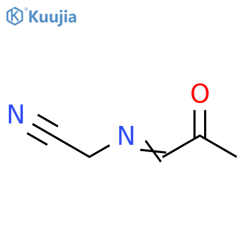2-[(2-Oxopropylidene)amino]acetonitrile structure
