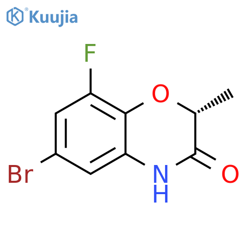 (R)-6-Bromo-8-fluoro-2-methyl-2H-benzo[b][1,4]oxazin-3(4H)-one structure