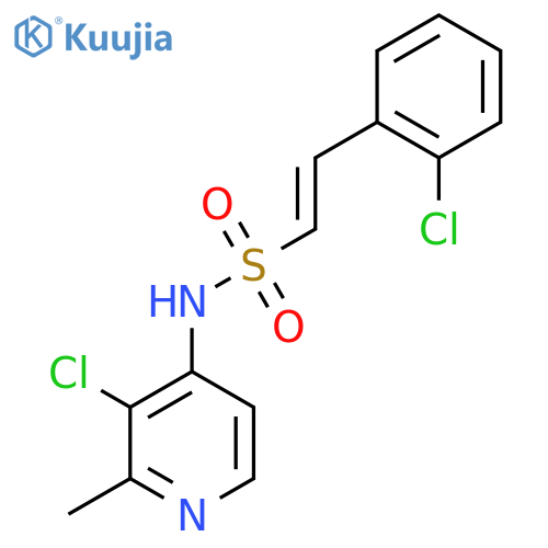 N-(3-chloro-2-methylpyridin-4-yl)-2-(2-chlorophenyl)ethene-1-sulfonamide structure