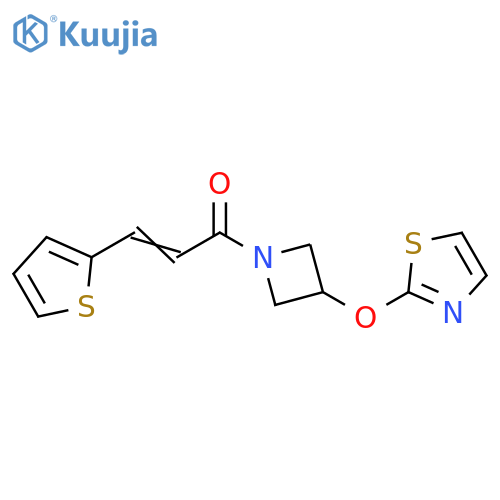 1-[3-(2-Thiazolyloxy)-1-azetidinyl]-3-(2-thienyl)-2-propen-1-one structure