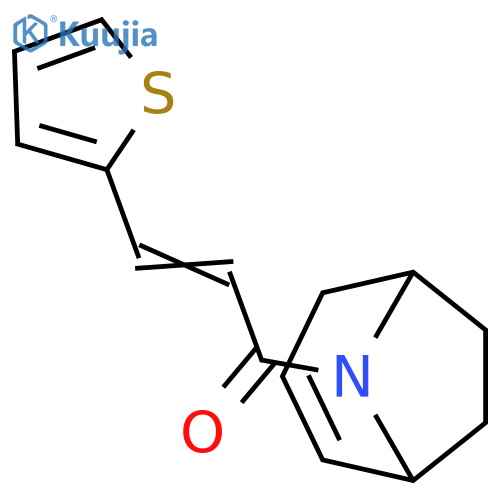 1-(8-Azabicyclo[3.2.1]oct-2-en-8-yl)-3-(2-thienyl)-2-propen-1-one structure