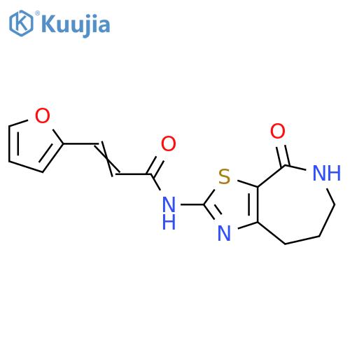 3-(2-Furanyl)-N-(5,6,7,8-tetrahydro-4-oxo-4H-thiazolo[5,4-c]azepin-2-yl)-2-propenamide structure