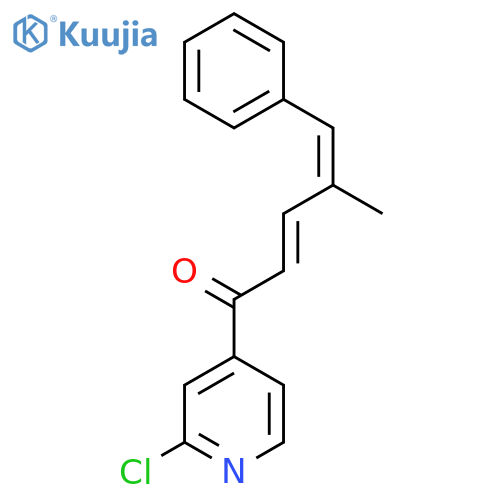 1-(2-Chloropyridin-4-yl)-4-methyl-5-phenylpenta-2,4-dien-1-one structure