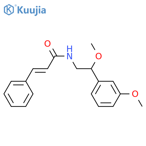 (E)-N-[2-methoxy-2-(3-methoxyphenyl)ethyl]-3-phenylprop-2-enamide structure