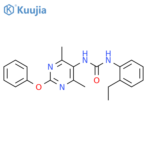 3-(4,6-dimethyl-2-phenoxypyrimidin-5-yl)-1-(2-ethylphenyl)urea structure