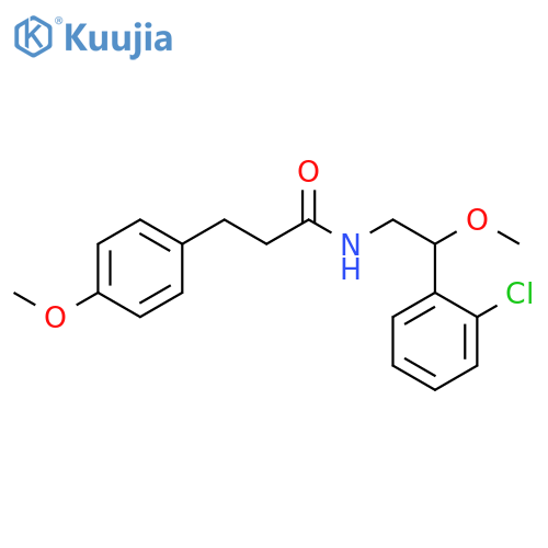 Benzenepropanamide, N-[2-(2-chlorophenyl)-2-methoxyethyl]-4-methoxy- structure