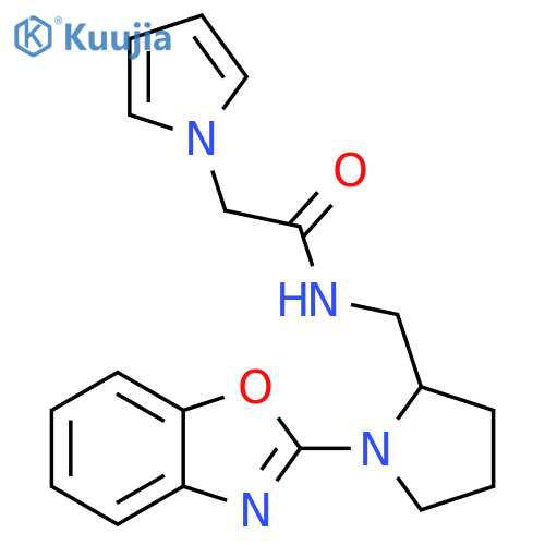 N-{[1-(1,3-benzoxazol-2-yl)pyrrolidin-2-yl]methyl}-2-(1H-pyrrol-1-yl)acetamide structure