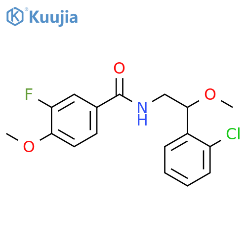 N-[2-(2-Chlorophenyl)-2-methoxyethyl]-3-fluoro-4-methoxybenzamide structure