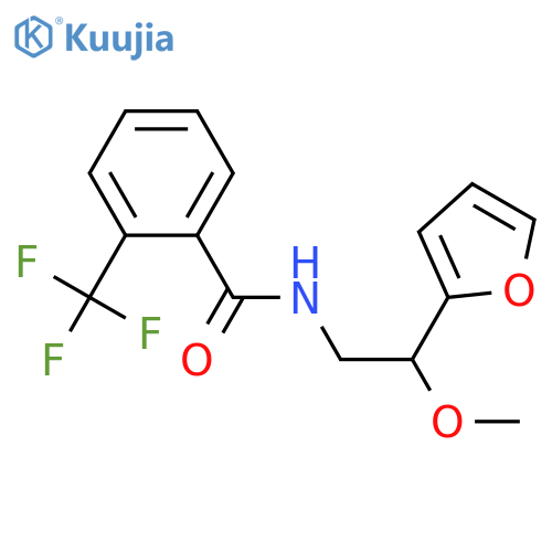 N-[2-(furan-2-yl)-2-methoxyethyl]-2-(trifluoromethyl)benzamide structure