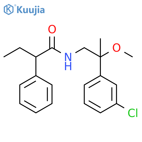 N-[2-(3-Chlorophenyl)-2-methoxypropyl]-α-ethylbenzeneacetamide structure