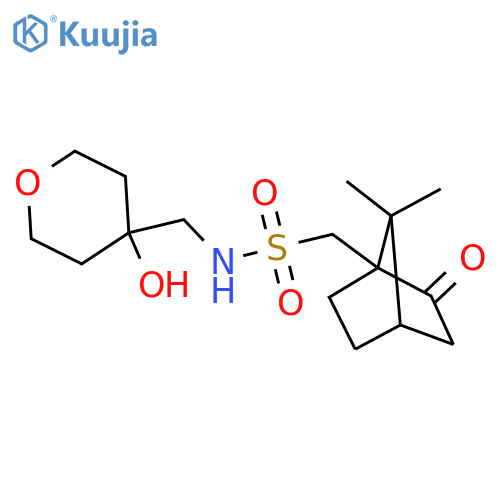 1-{7,7-dimethyl-2-oxobicyclo[2.2.1]heptan-1-yl}-N-[(4-hydroxyoxan-4-yl)methyl]methanesulfonamide structure