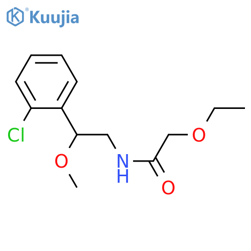 N-[2-(2-chlorophenyl)-2-methoxyethyl]-2-ethoxyacetamide structure