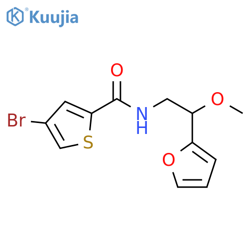2-Thiophenecarboxamide, 4-bromo-N-[2-(2-furanyl)-2-methoxyethyl]- structure