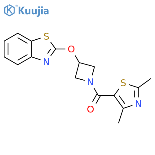 2-{[1-(2,4-dimethyl-1,3-thiazole-5-carbonyl)azetidin-3-yl]oxy}-1,3-benzothiazole structure
