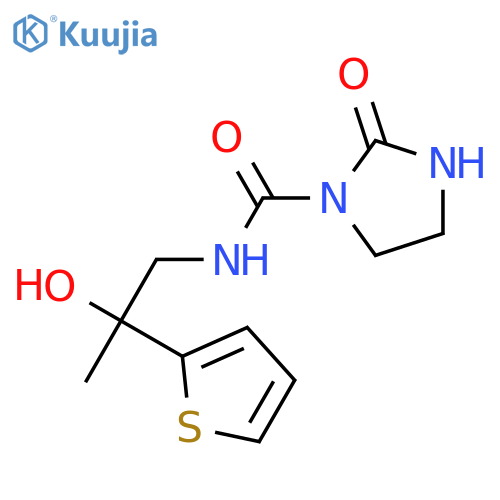N-[2-hydroxy-2-(thiophen-2-yl)propyl]-2-oxoimidazolidine-1-carboxamide structure