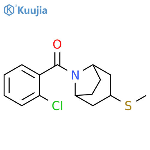 8-(2-chlorobenzoyl)-3-(methylsulfanyl)-8-azabicyclo[3.2.1]octane structure