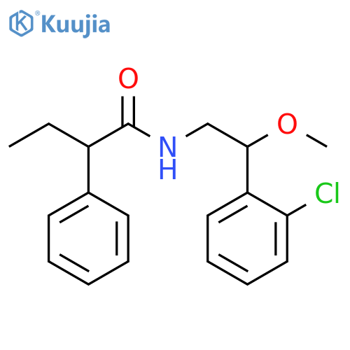 N-[2-(2-Chlorophenyl)-2-methoxyethyl]-α-ethylbenzeneacetamide structure