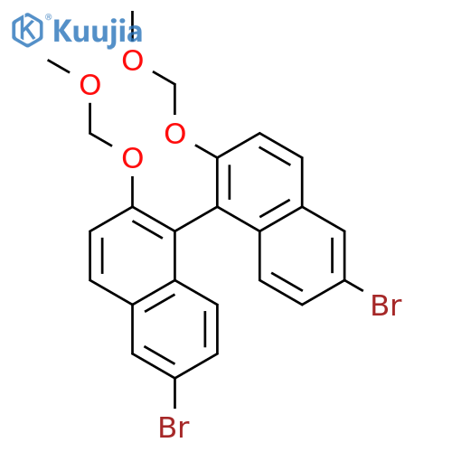 (R)-6,6'-Dibromo-2,2'-bis(methoxymethoxy)-1,1'-binaphthyl structure