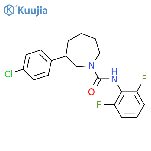 3-(4-chlorophenyl)-N-(2,6-difluorophenyl)azepane-1-carboxamide structure