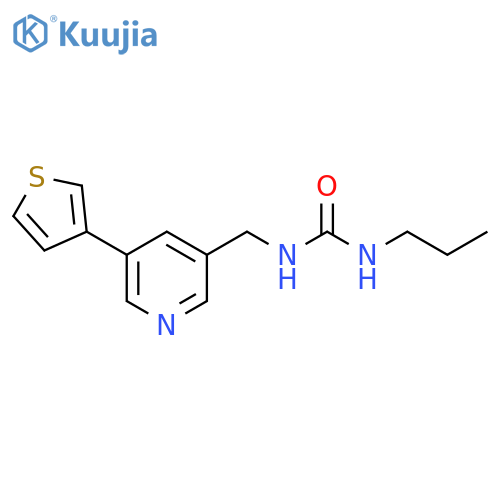 N-Propyl-N′-[[5-(3-thienyl)-3-pyridinyl]methyl]urea structure