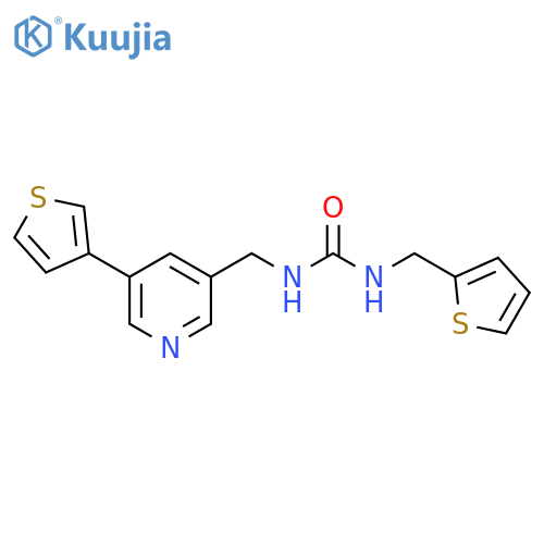 N-(2-Thienylmethyl)-N′-[[5-(3-thienyl)-3-pyridinyl]methyl]urea structure