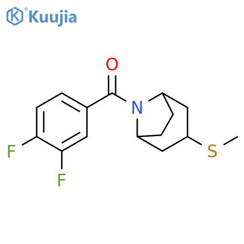 8-(3,4-difluorobenzoyl)-3-(methylsulfanyl)-8-azabicyclo[3.2.1]octane structure