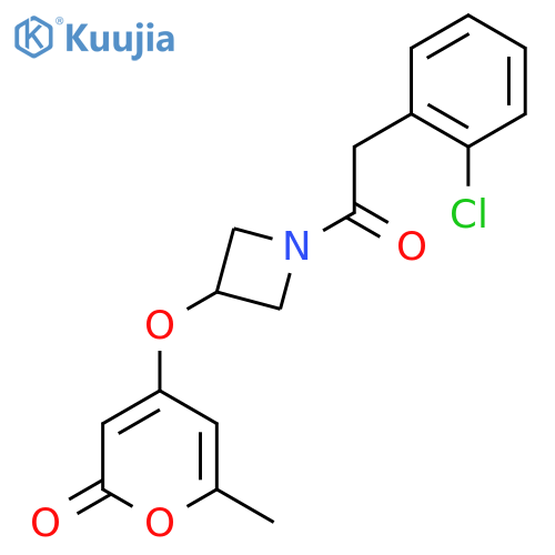 4-((1-(2-(2-chlorophenyl)acetyl)azetidin-3-yl)oxy)-6-methyl-2H-pyran-2-one structure