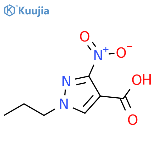 3-Nitro-1-propyl-1H-pyrazole-4-carboxylic acid structure