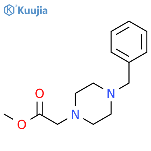Methyl 2-(4-benzylpiperazin-1-yl)acetate structure