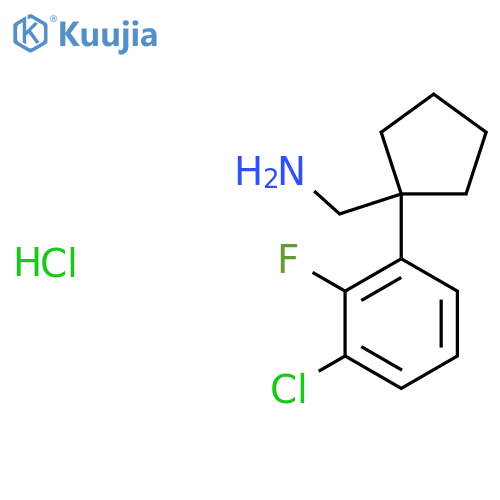 1-(3-Chloro-2-Fluorophenyl)CyclopentylMethanamine Hydrochloride structure