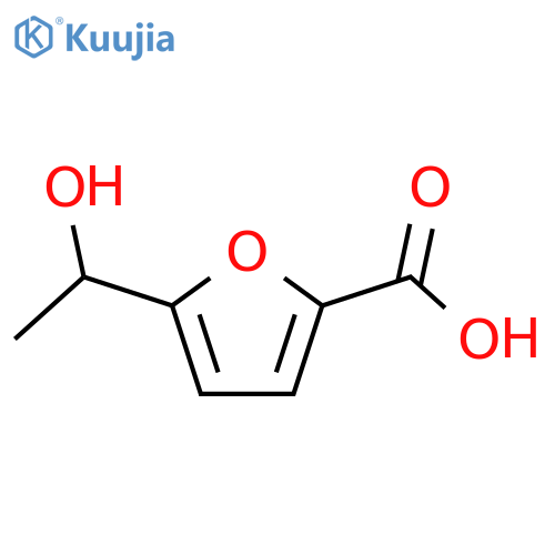 2-Furancarboxylic acid,5-(1-hydroxyethyl)- structure