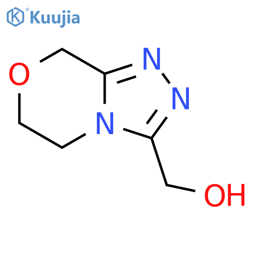 5H,6H,8H-1,2,4triazolo3,4-c1,4oxazin-3-ylmethanol structure