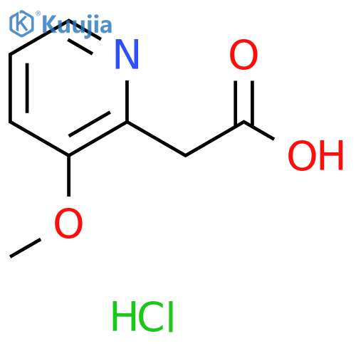 2-(3-methoxypyridin-2-yl)acetic acid hydrochloride structure