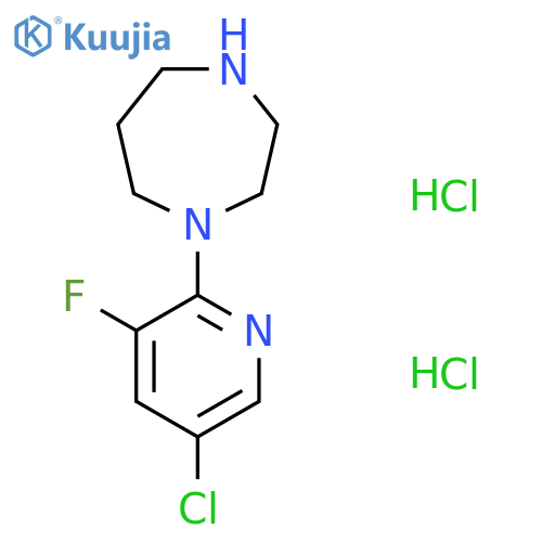1-(5-Chloro-3-fluoropyridin-2-yl)-1,4-diazepane dihydrochloride structure