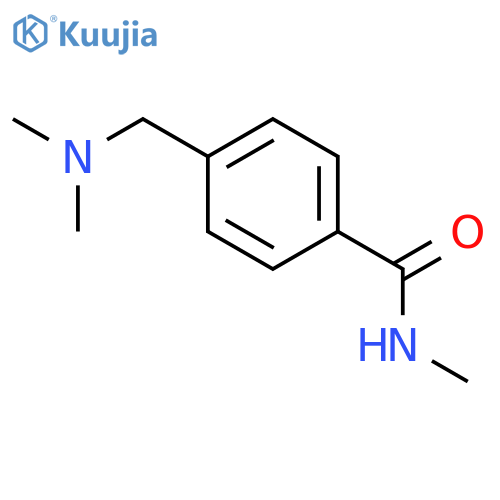 Benzamide, 4-[(dimethylamino)methyl]-N-methyl- structure